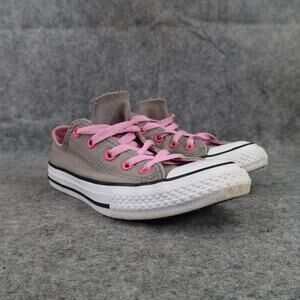 Converse Shoes Kids 1 Sneakers Double Tongue Chuck Taylor All Star Pink Gray Low